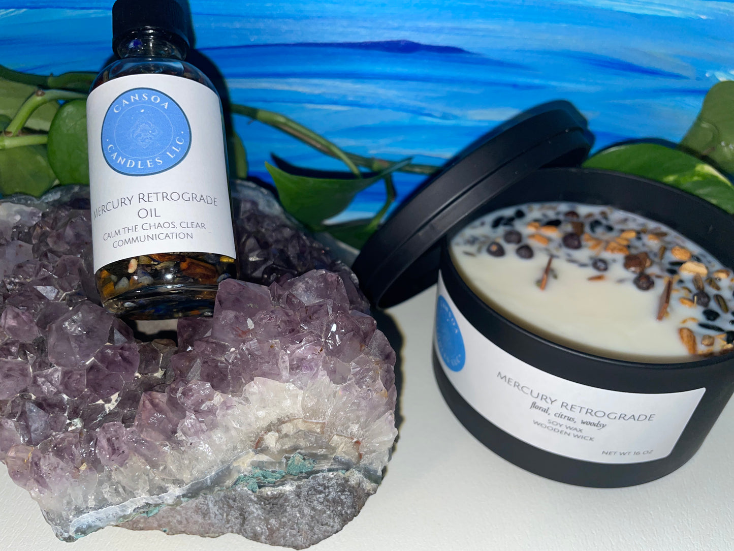 Mercury Retrograde Candle & Oil Set